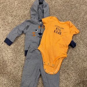 Matching pants, jacket and onesie